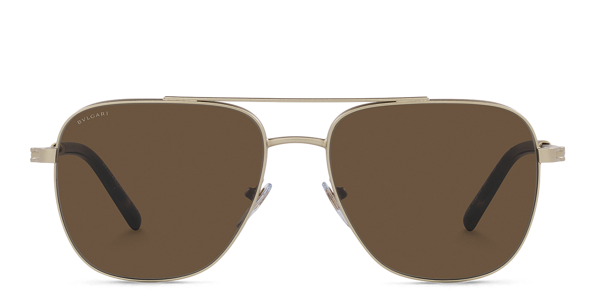 BVLGARI Pilot Sunglasses in Matte Pale Gold – Product Photo 1