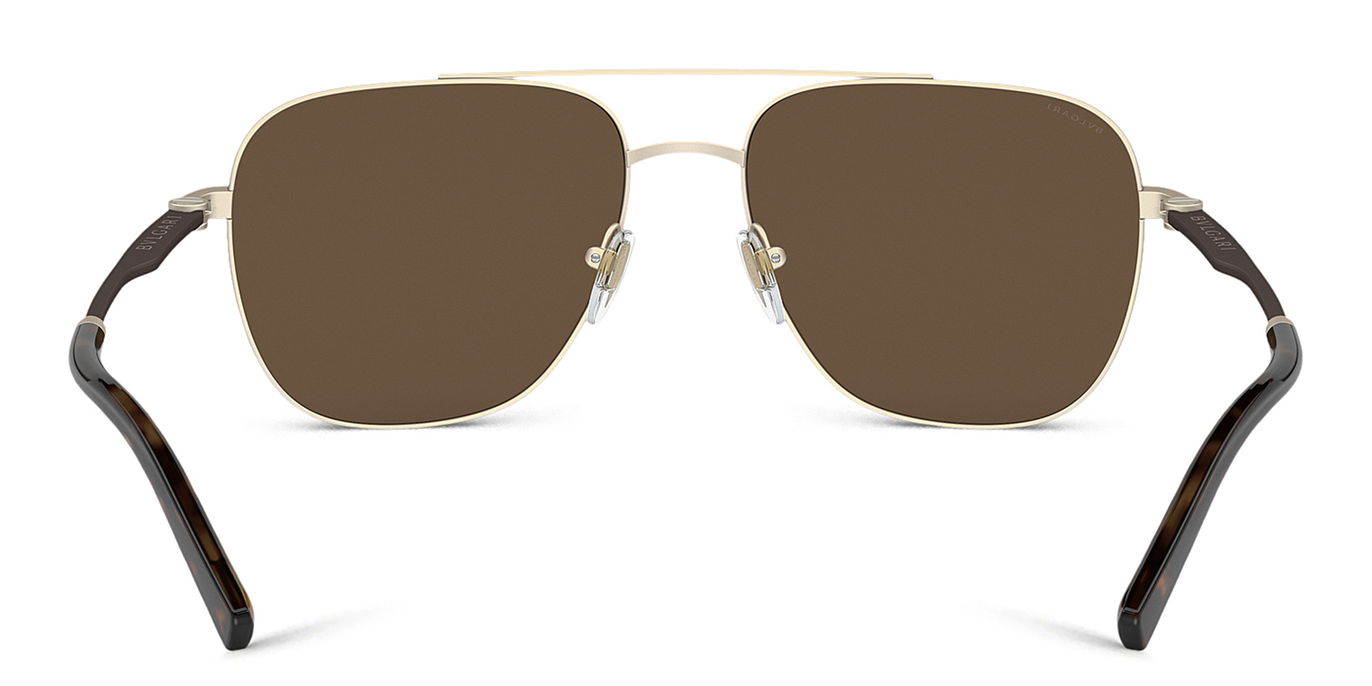BVLGARI Pilot Sunglasses in Matte Pale Gold – Product Photo 4