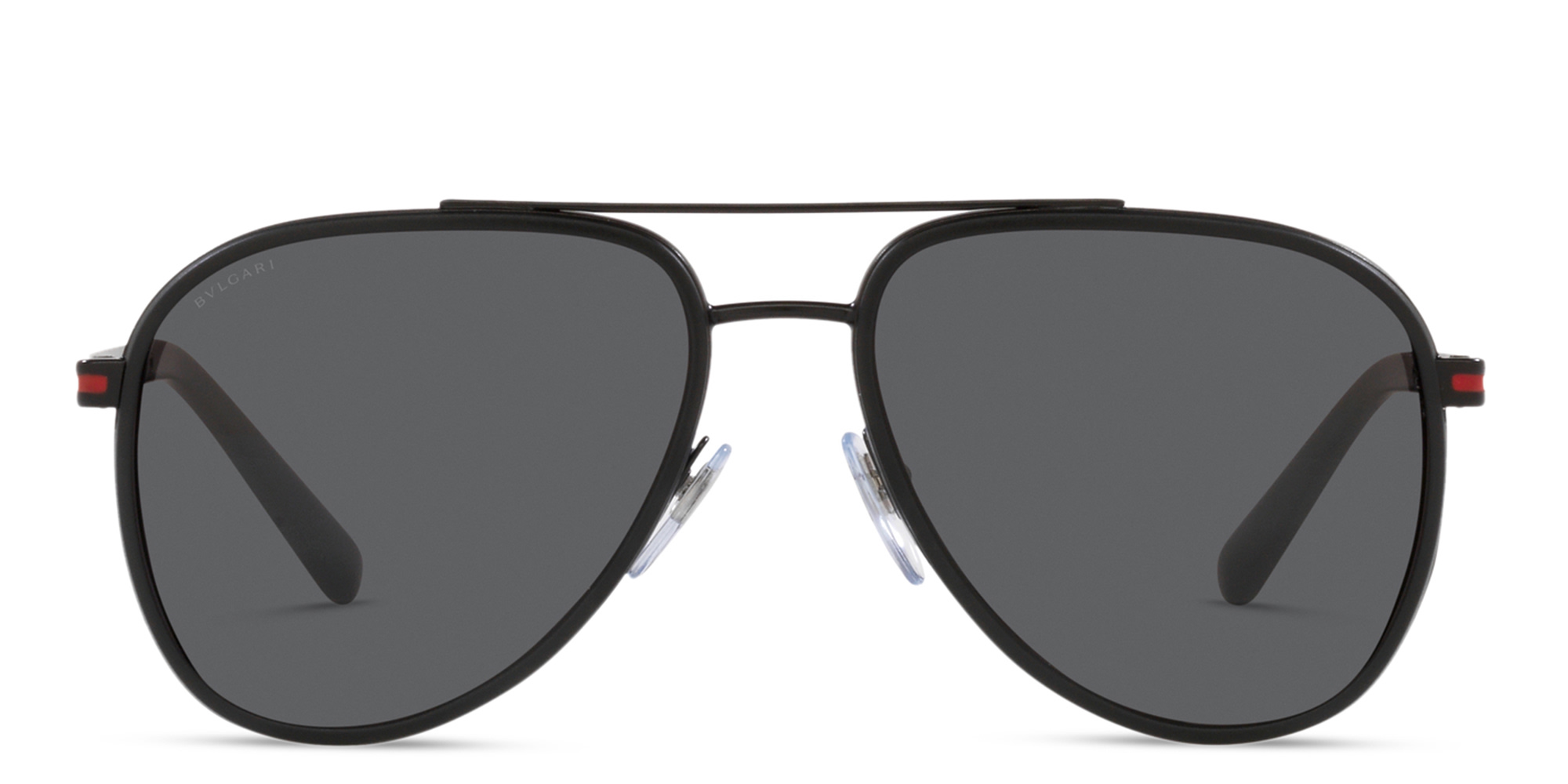 BVLGARI Aviator Sunglasses in Matte Black – Product Photo 1