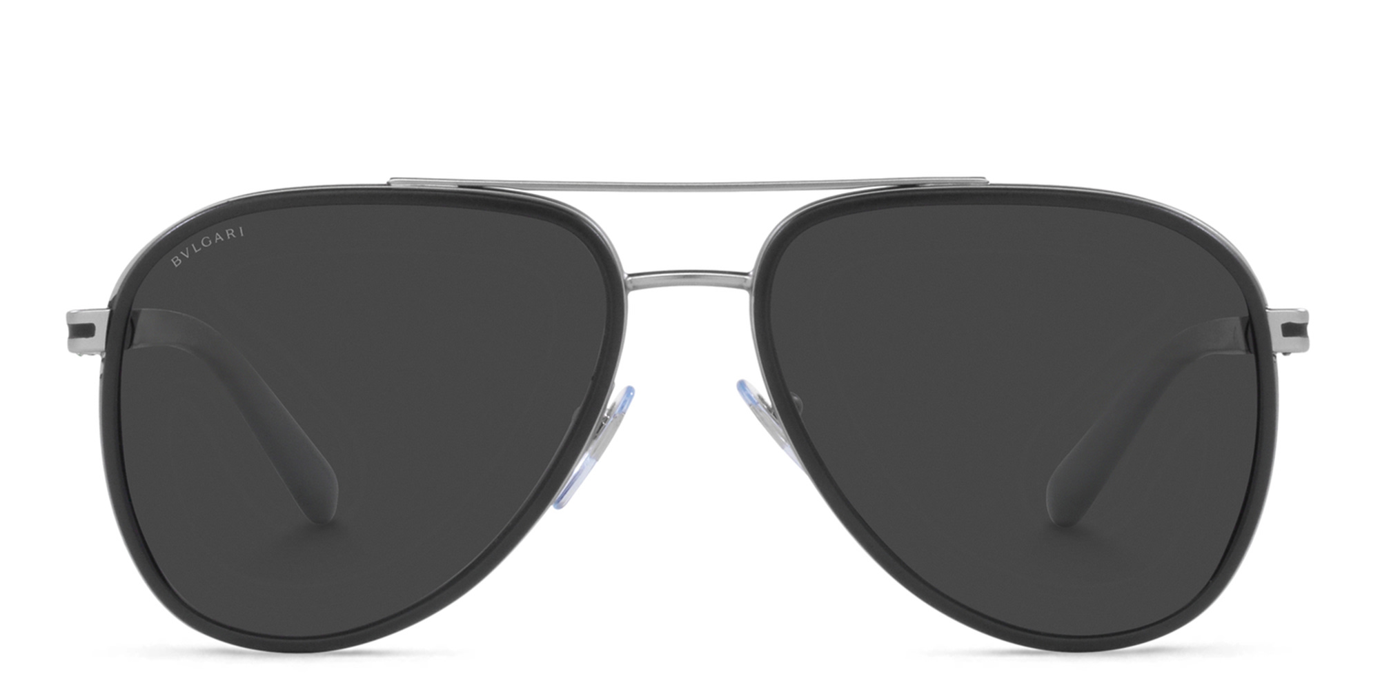 BVLGARI Aviator Sunglasses in Matte Gunmetal – Product Photo 1