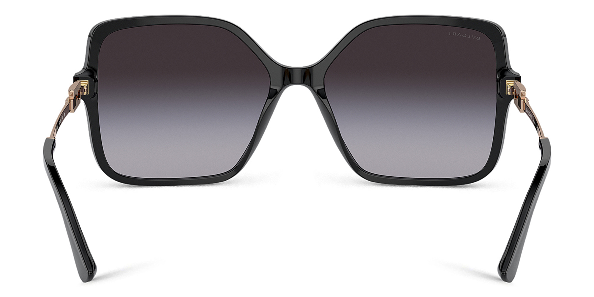 BVLGARI Oversized Square Sunglasses in Black – Product Photo 4