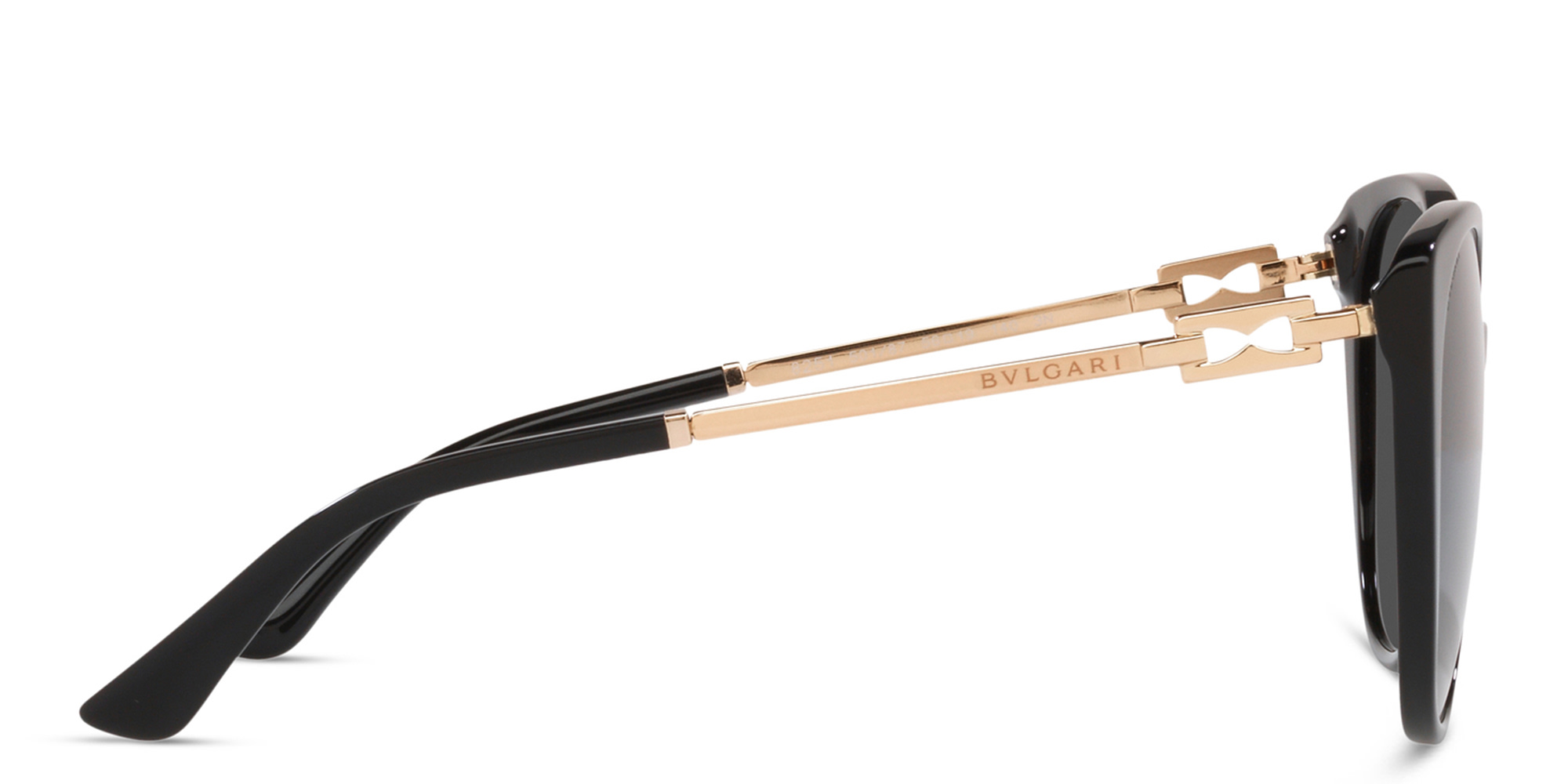 Shop BVLGARI Cat-Eye Sunglasses in Black online.