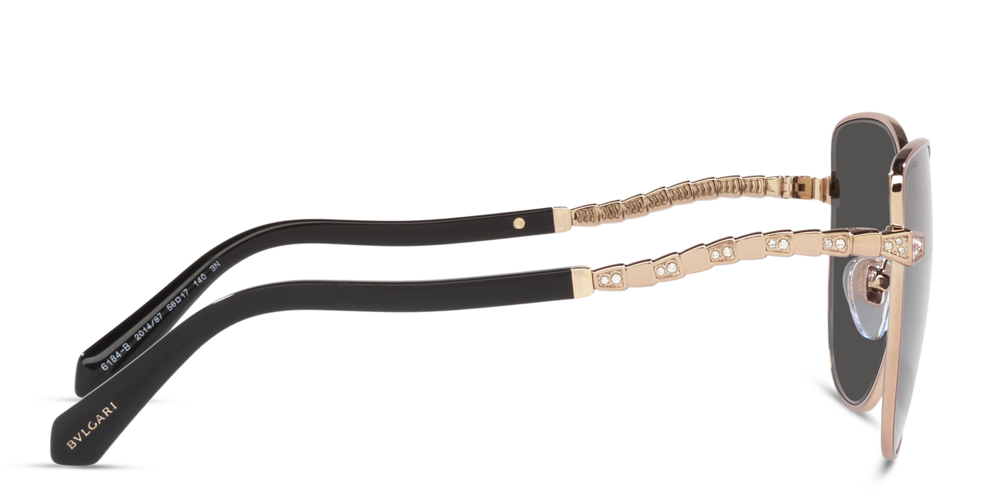 BVLGARI Cat-Eye Sunglasses in Pink Gold – Product Photo 3