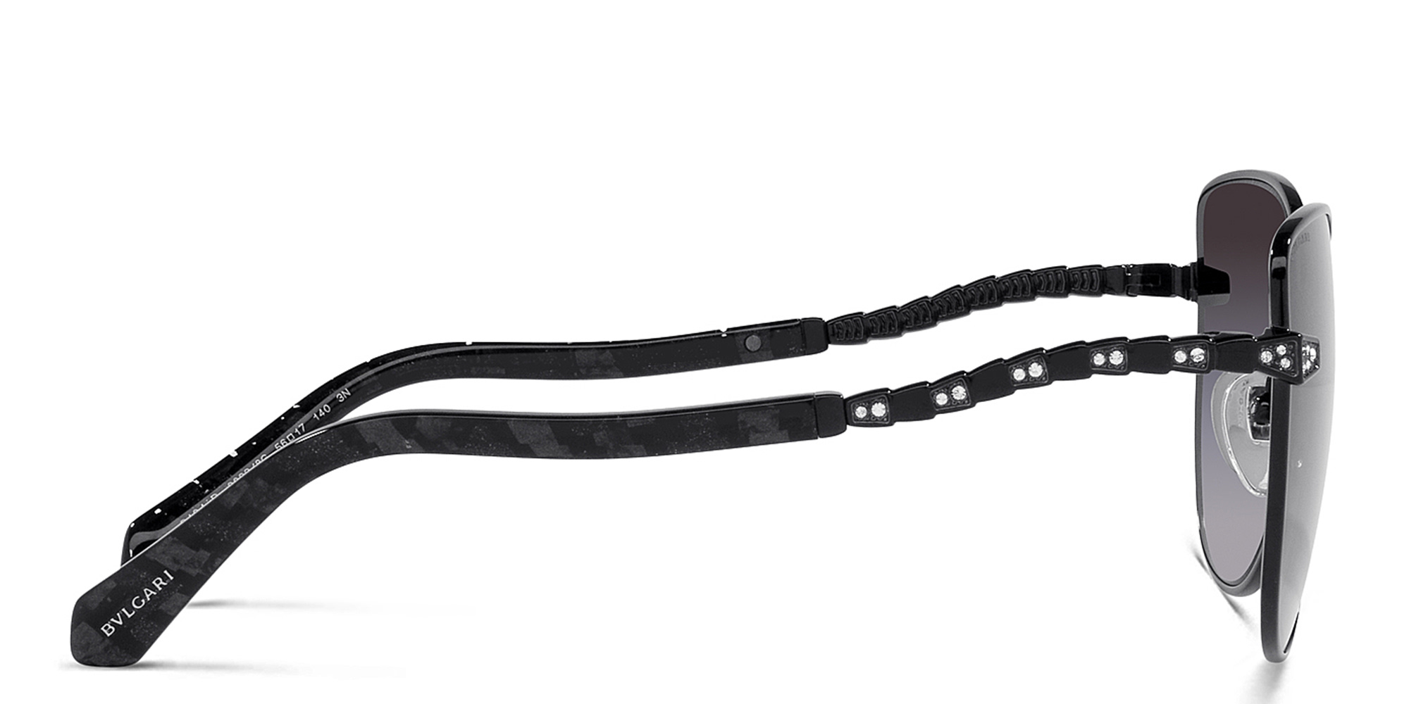 تسوق نظارات شمسية كات آي بولغري بلون أسود أونلاين.