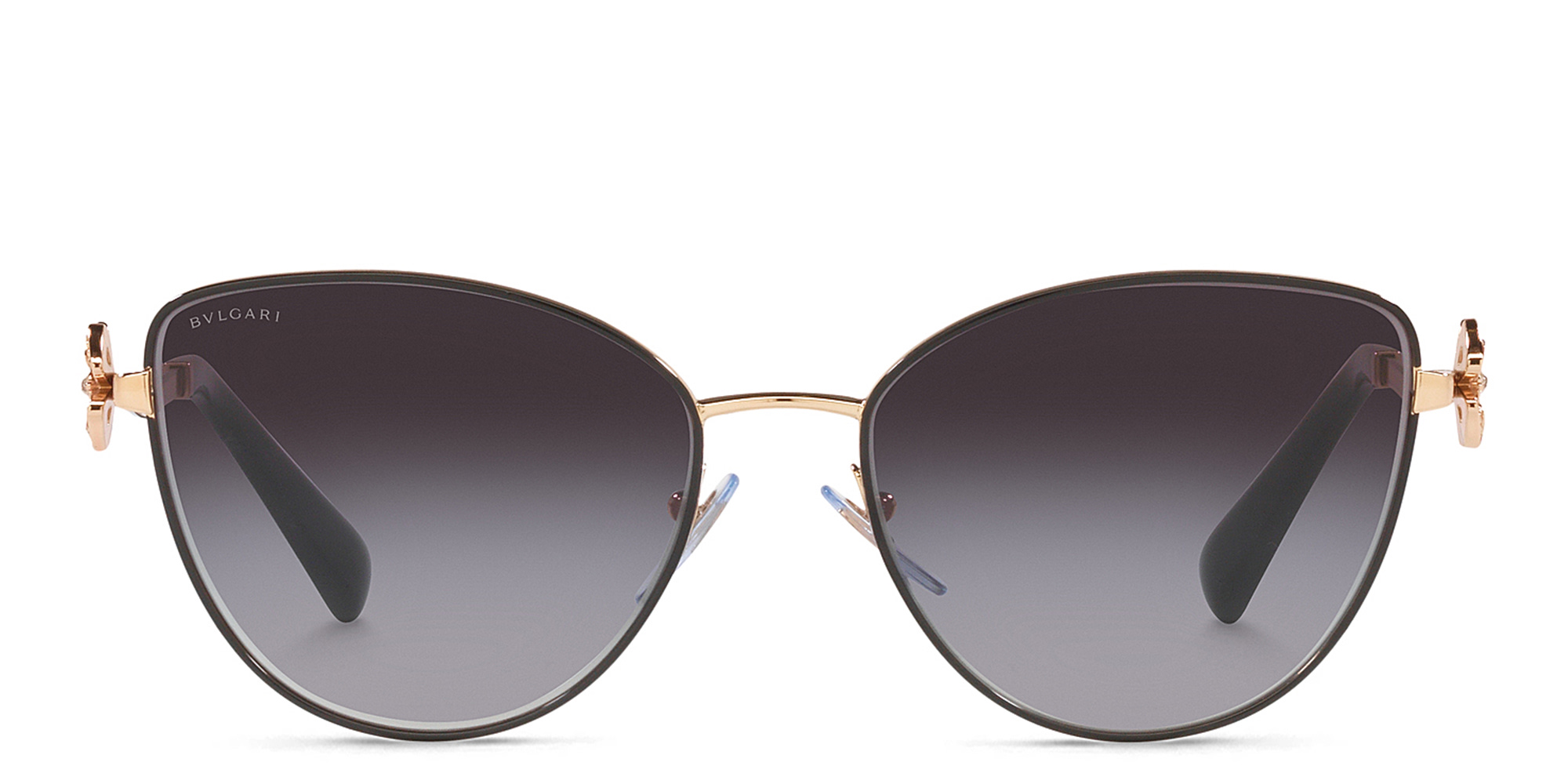 Shop BVLGARI Cat-Eye Sunglasses in Rose Gold online.
