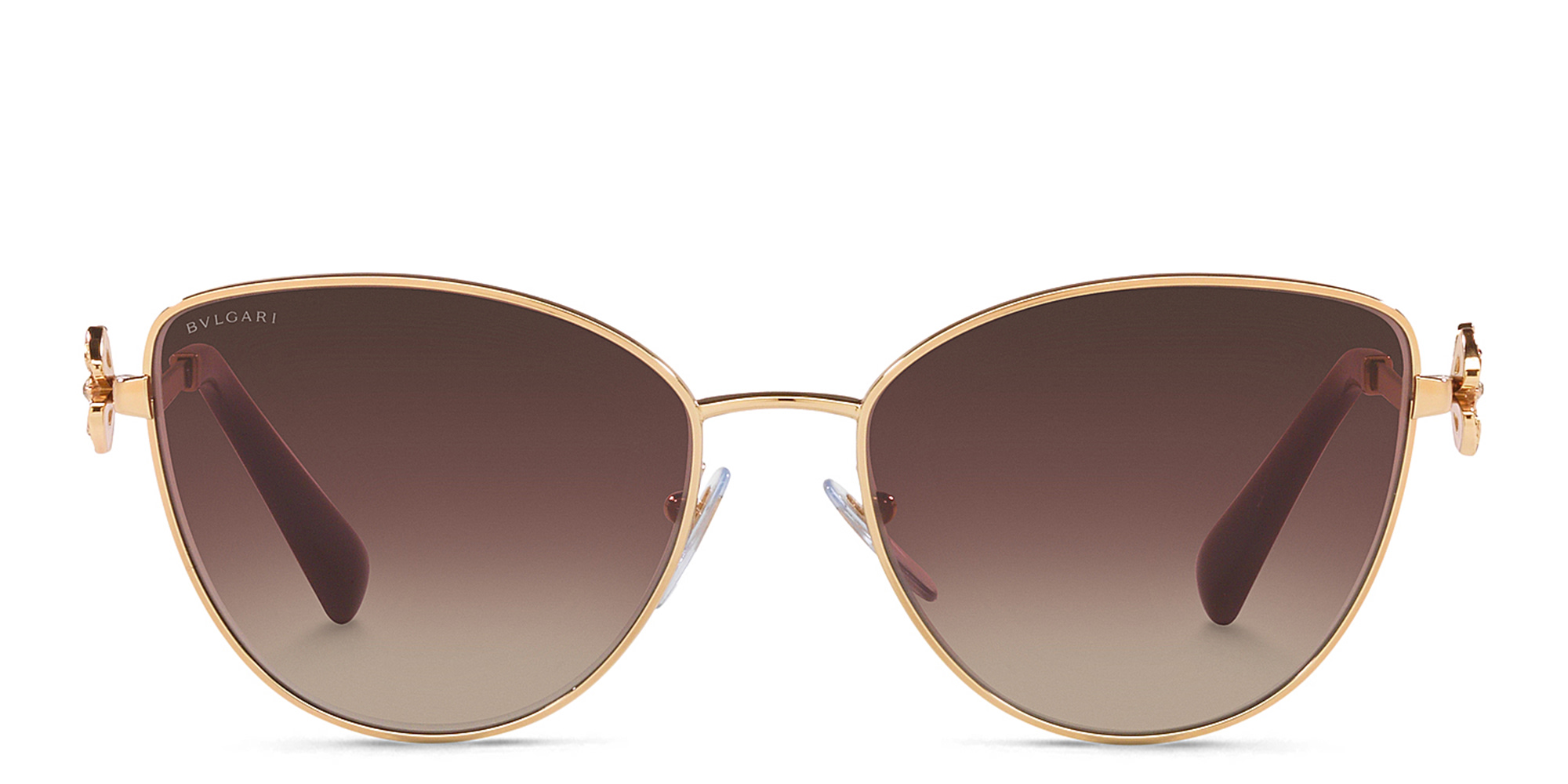 BVLGARI Cat-Eye Sunglasses in Pink Gold – Product Photo 1