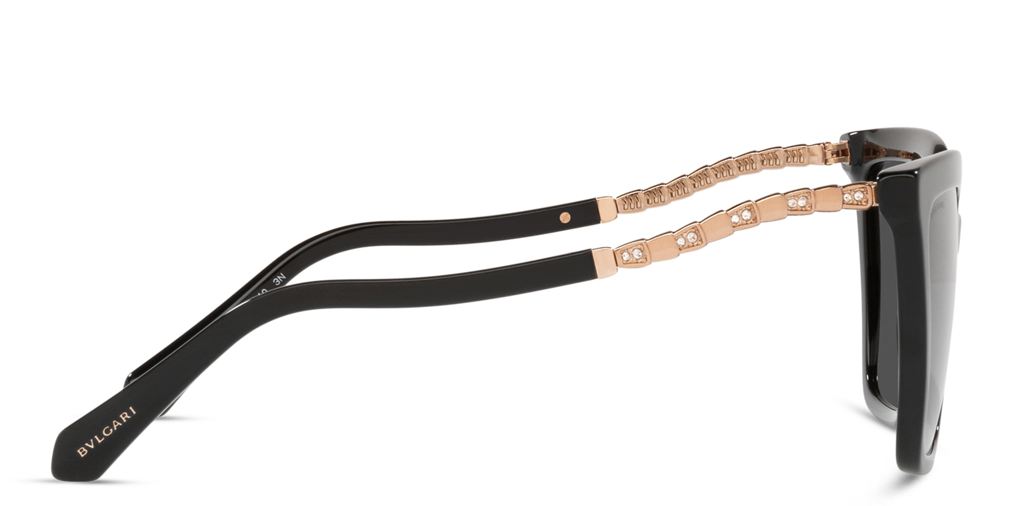 Shop BVLGARI Cat-Eye Sunglasses in Black online.