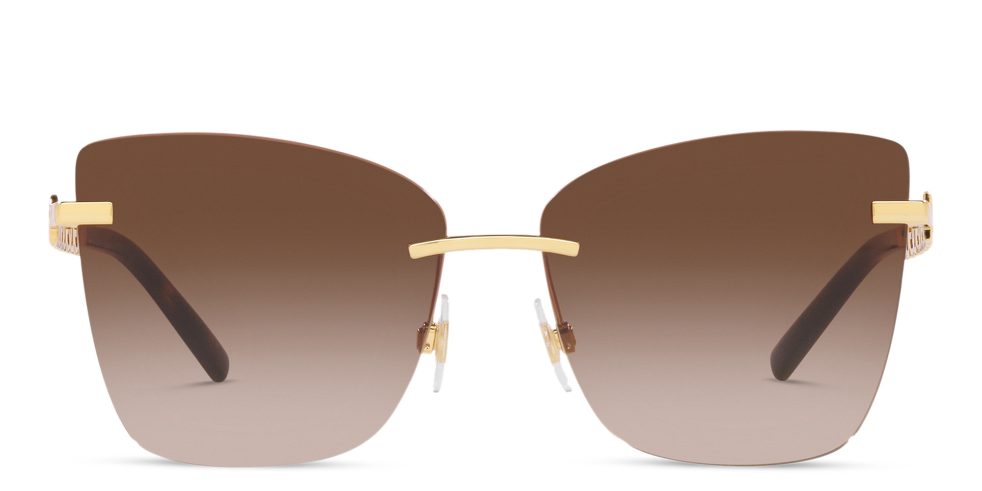 Dolce & Gabbana Rimless Butterfly Sunglasses in Gold – Product Photo 1