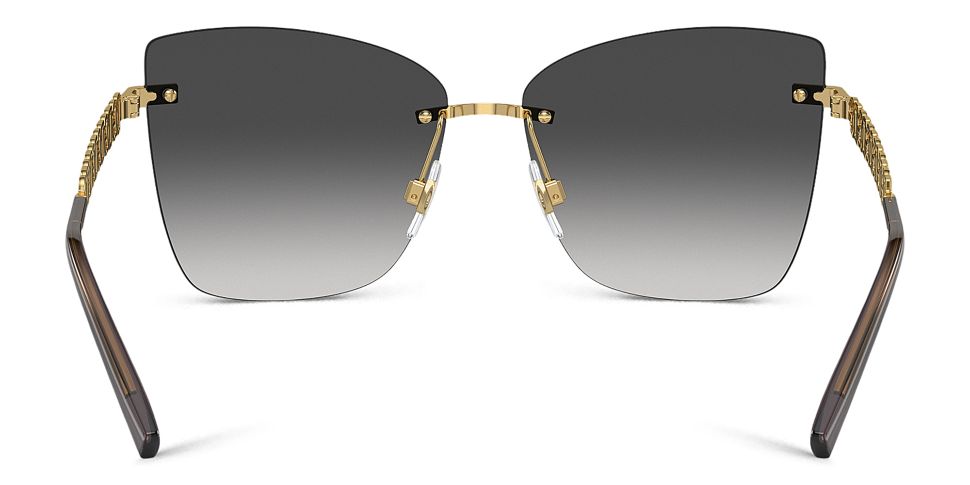 Dolce & Gabbana Rimless Butterfly Sunglasses in Gold – Product Photo 4
