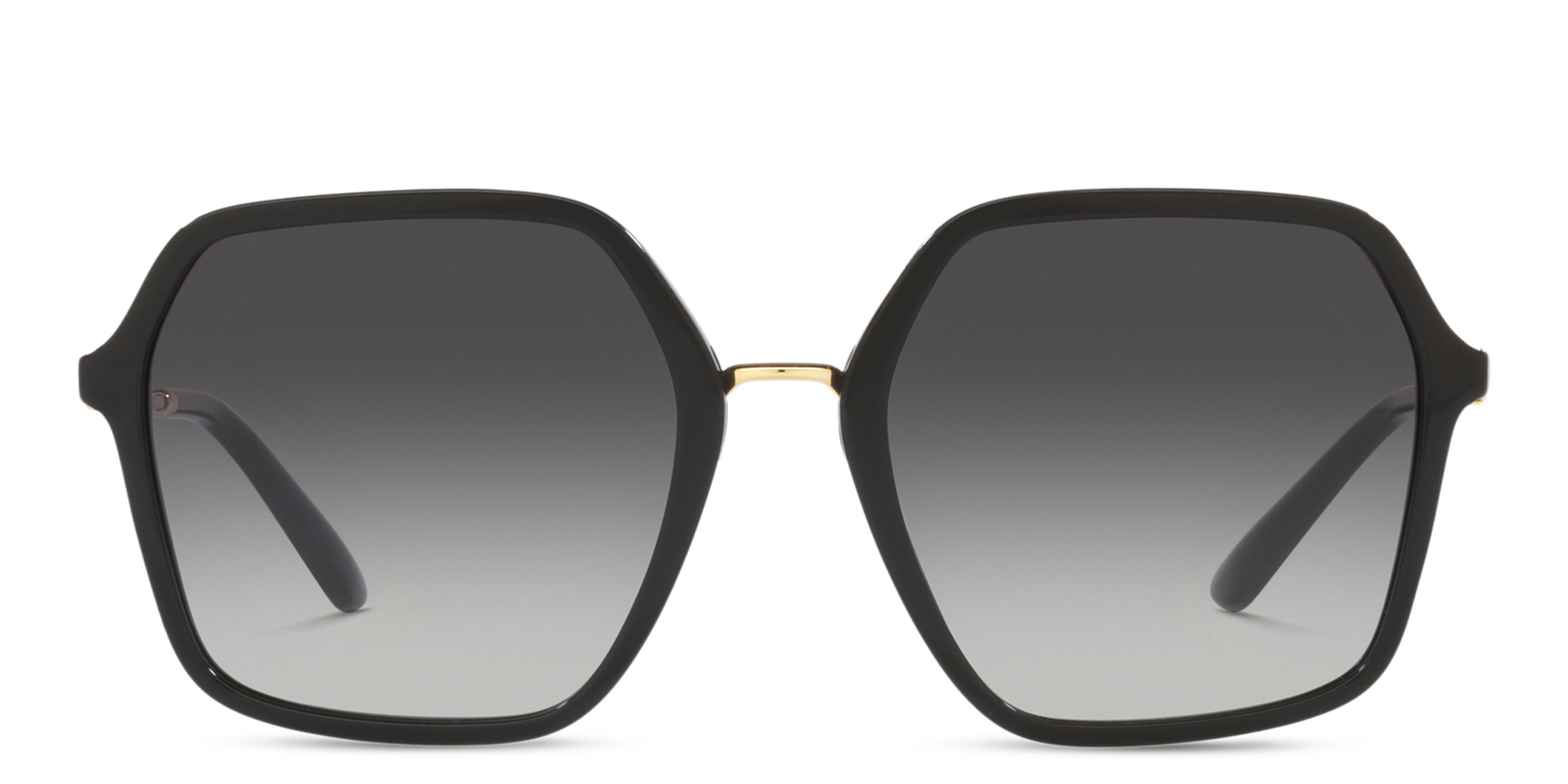 Shop Dolce & Gabbana Oversized Square Sunglasses in Black online.