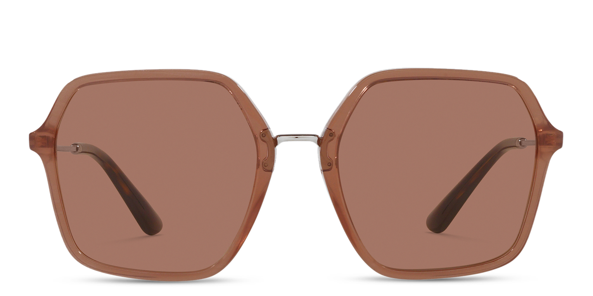 Dolce & Gabbana Oversized Square Sunglasses in Fleur Caramel – Product Photo 1