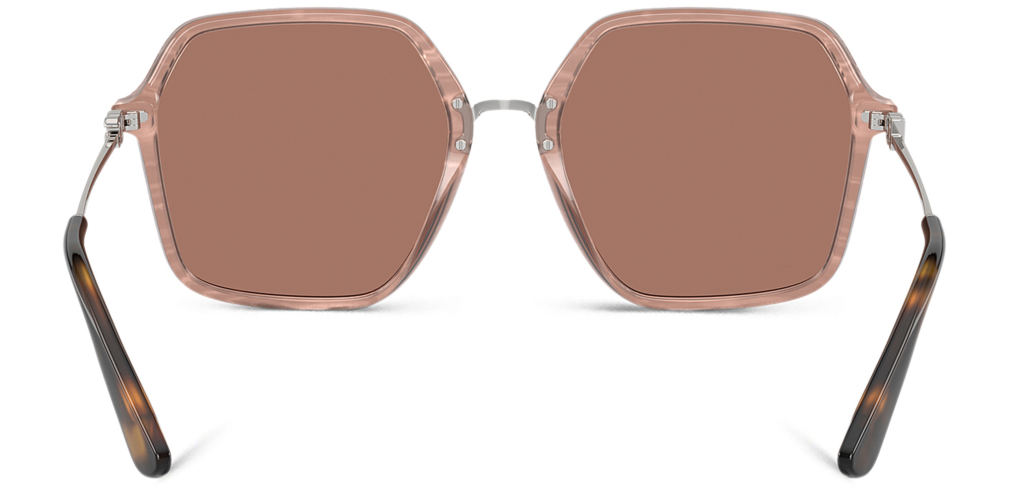 Dolce & Gabbana Oversized Square Sunglasses in Fleur Caramel – Product Photo 4