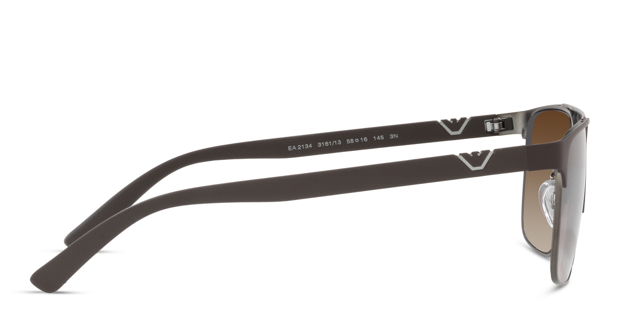 Shop Emporio Armani Square Sunglasses in Brown online.