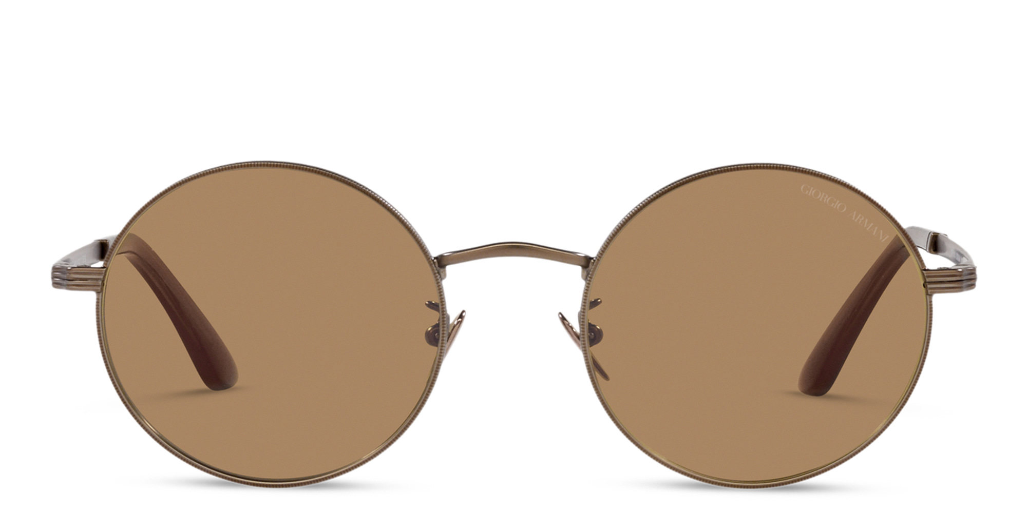 GIORGIO ARMANI Round Sunglasses in Matte Bronze – Product Photo 1