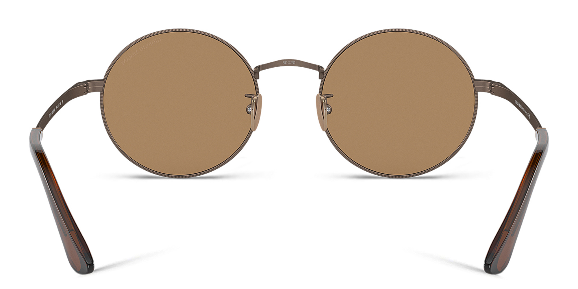 GIORGIO ARMANI Round Sunglasses in Matte Bronze – Product Photo 4