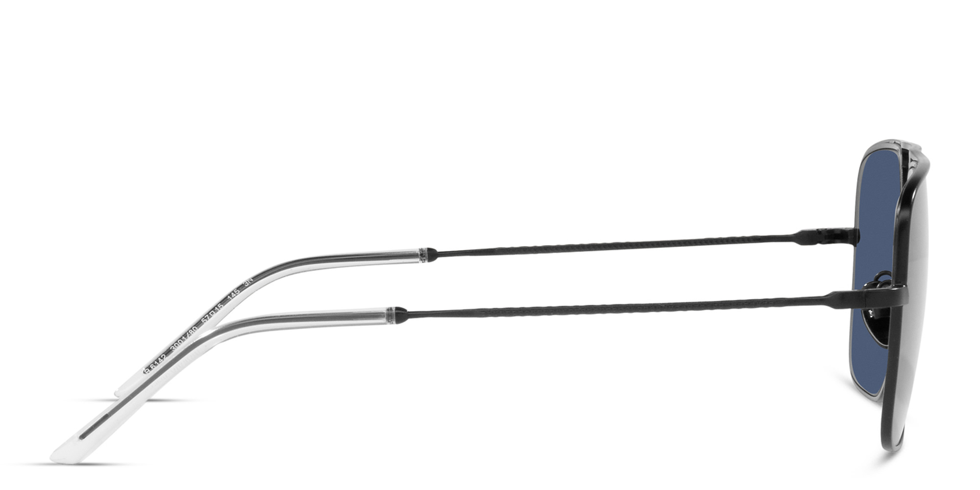 تسوق نظارة شمسية بإطار أفياتور جورجو أرماني بلون أسود مطفي أونلاين.