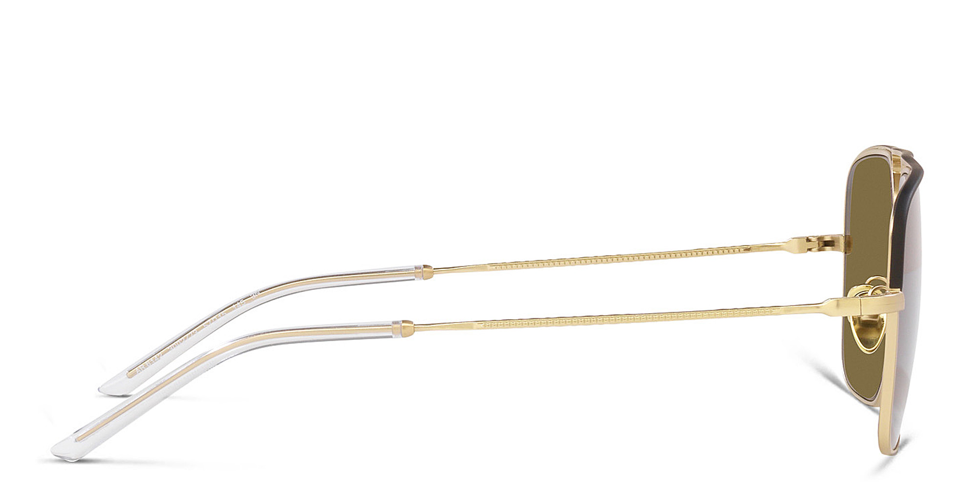 Shop GIORGIO ARMANI Aviator Sunglasses in Matte Pale Gold online.