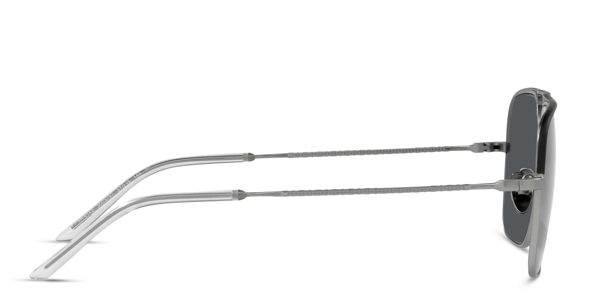 نظارات شمسية طراز بايلوت من جورجو أرماني بلون رصاصي مطفي - صورة المنتج 3