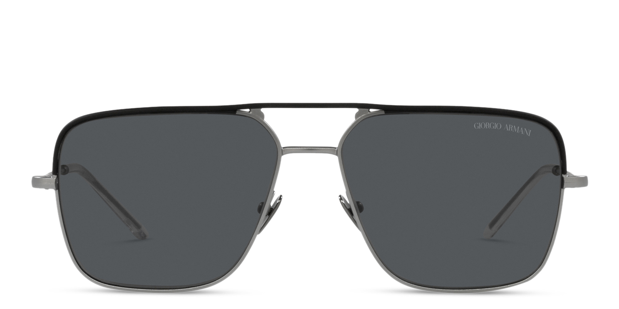 GIORGIO ARMANI Pilot Sunglasses in Matte Gunmetal – Product Photo 1
