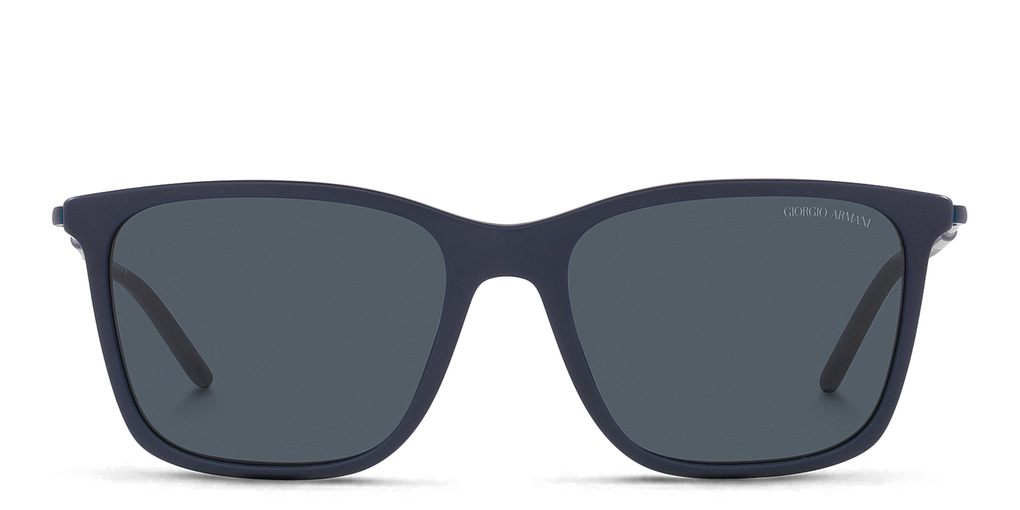Shop GIORGIO ARMANI Square Sunglasses in Matte Blue online.