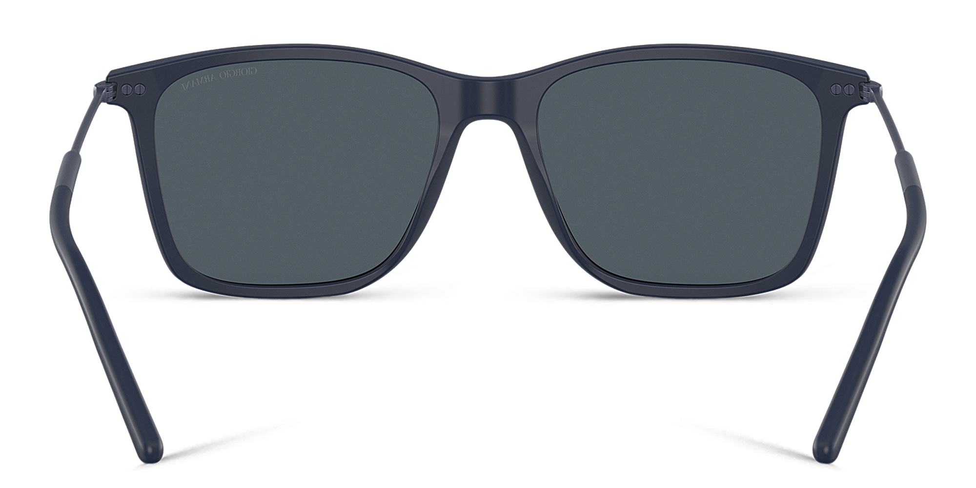 Shop GIORGIO ARMANI Square Sunglasses in Matte Blue online.