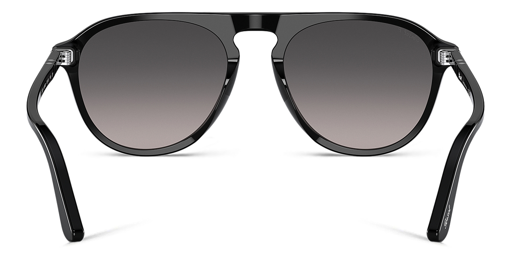 Shop PERSOL Unisex Aviator Sunglasses in Black online.
