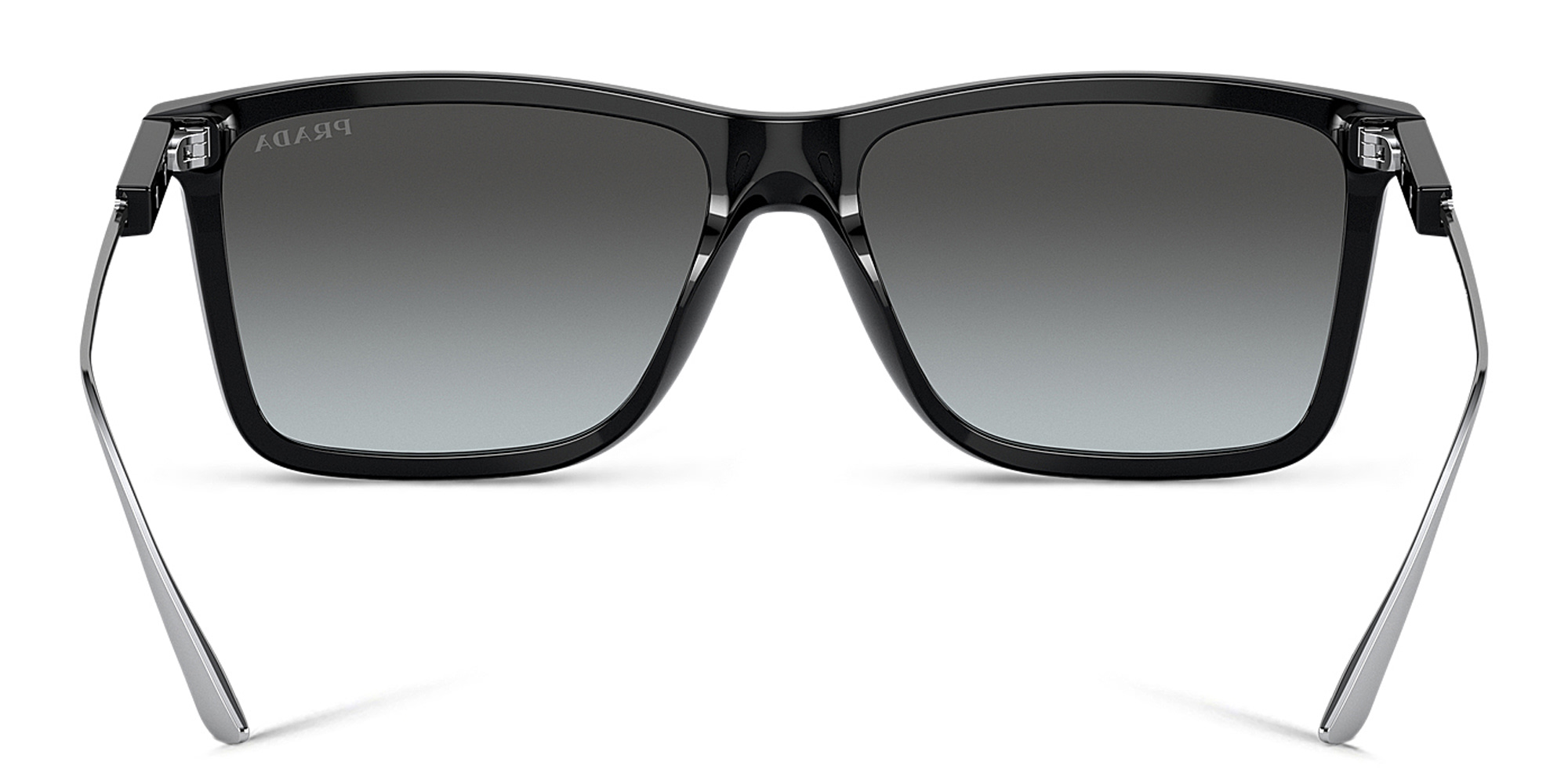 PRADA Rectangle Sunglasses in Black – Product Photo 4