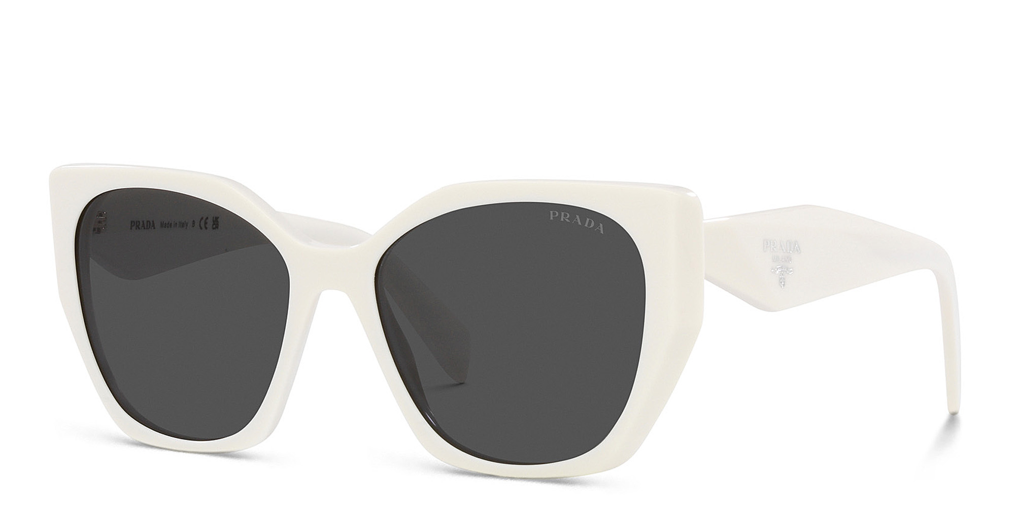 PRADA Pillow Sunglasses in White – Product Photo 2
