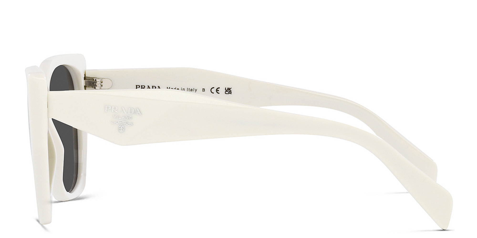 PRADA Pillow Sunglasses in White – Product Photo 3