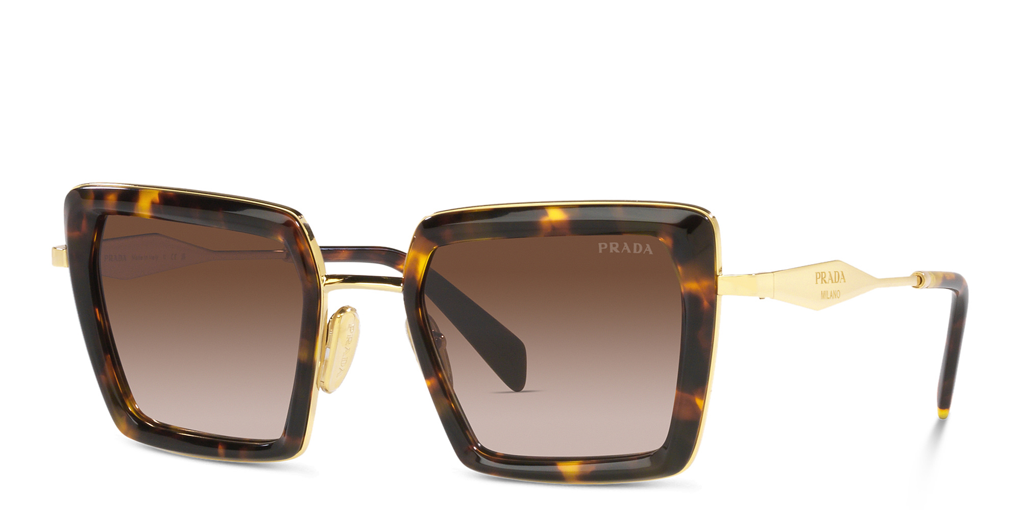 Prada Honey Brown Women\'s 55mm Sunglasses Shop the Prada PR19ZS Sunglasses Honey Tortoise/Dark Brown main image 4