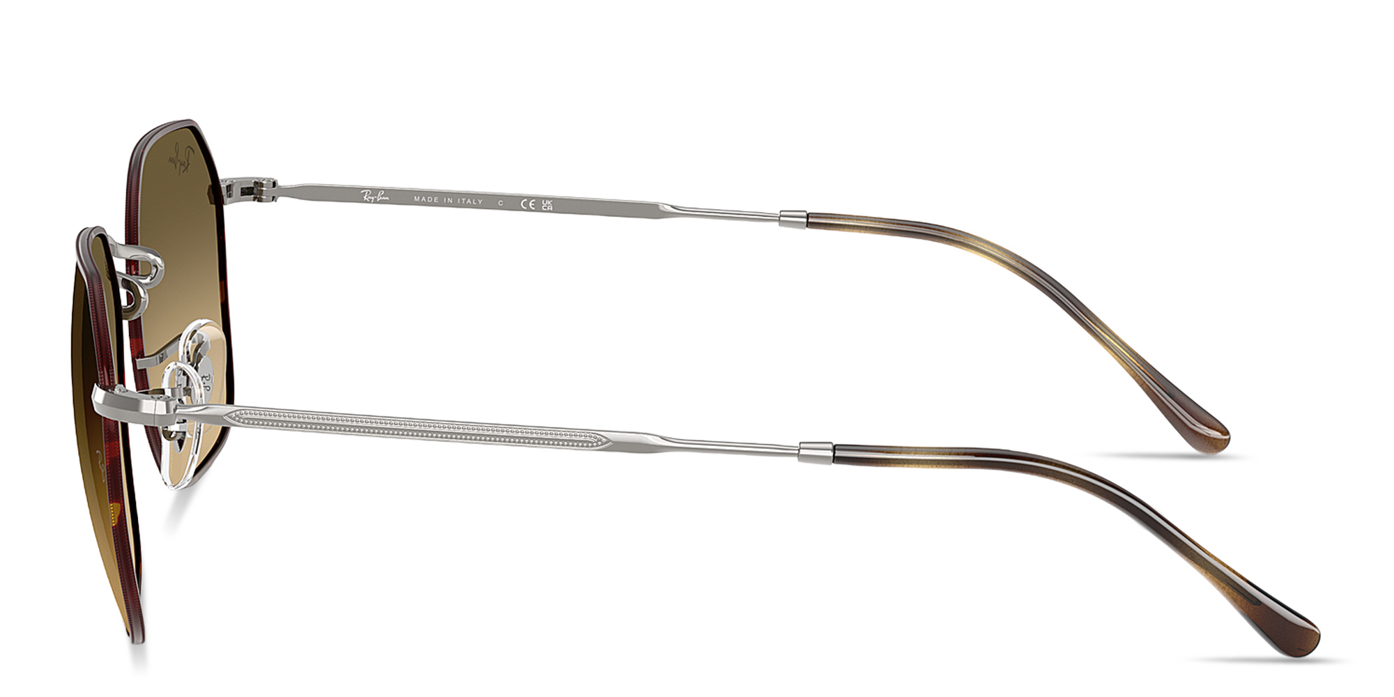 تسوق نظارات شمسية جيم بإطار غير منتظم للجنسين راي بان بلون هافان على رصاصي أونلاين.