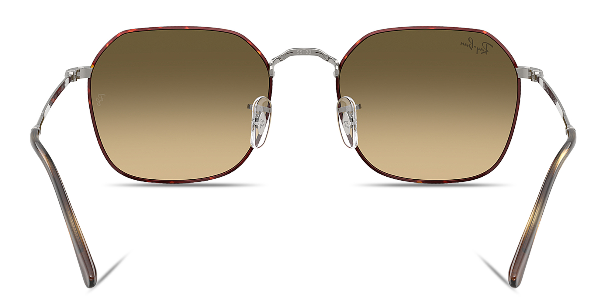 Shop Ray-Ban Jim Unisex Irregular Sunglasses in Havana On Gunmetal online.