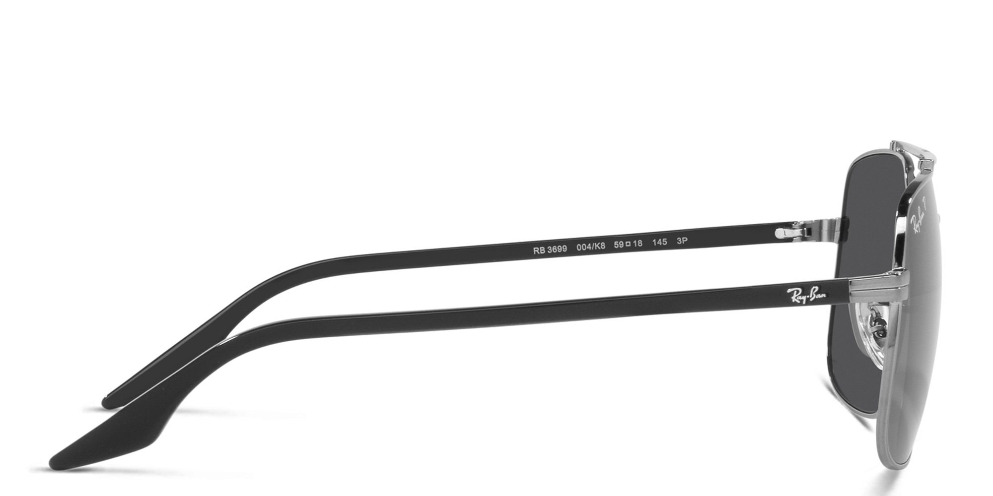 Shop Ray-Ban Unisex Square Sunglasses in Gunmetal online.