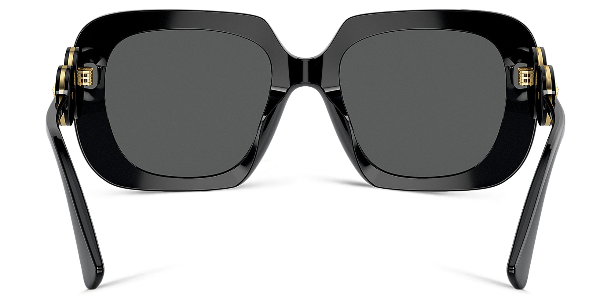 VERSACE Double Medusa square sunglasses in Black – Product Photo 4