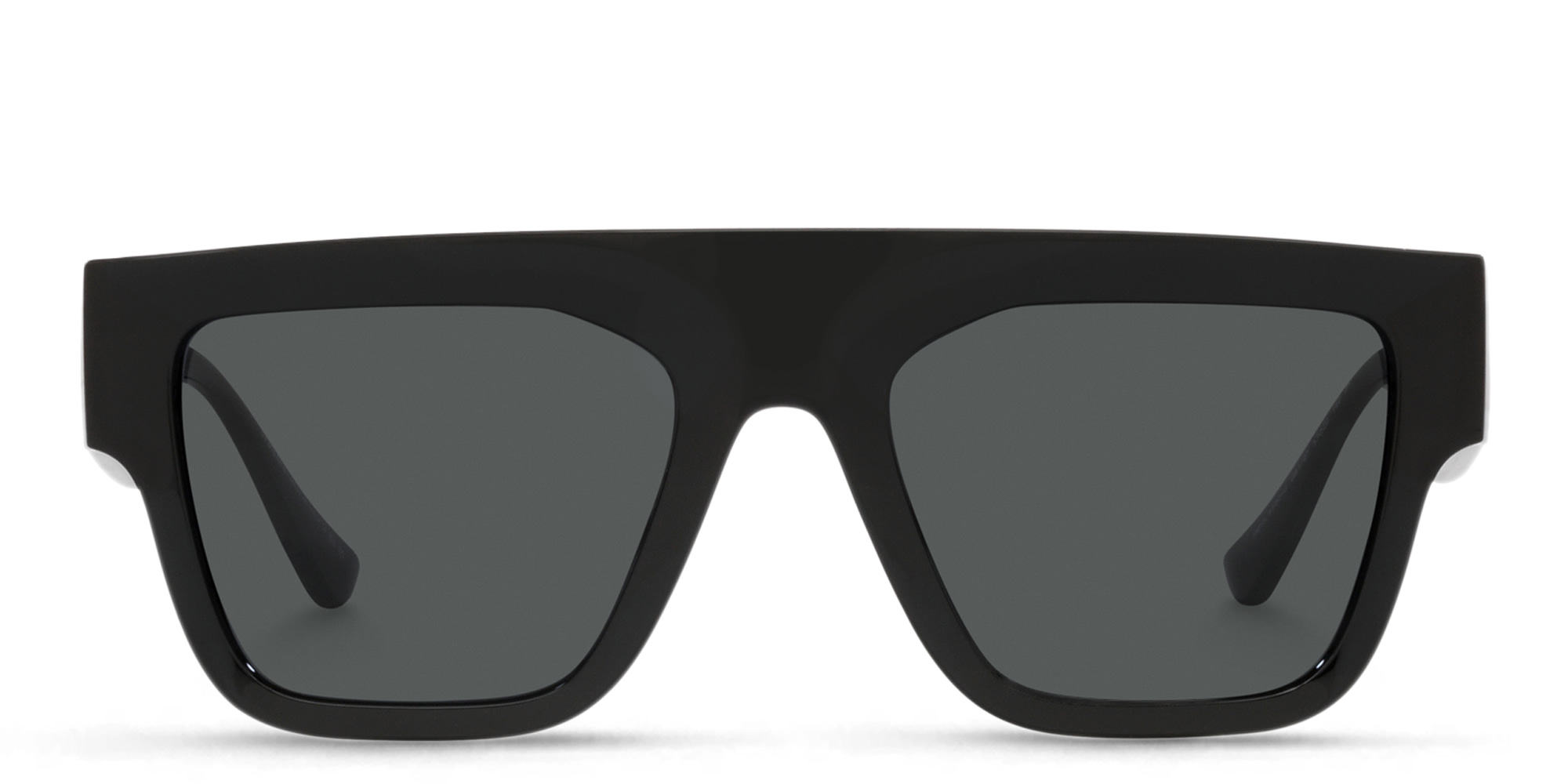 VERSACE 90s Vintage Logo Sunglasses in Black – Product Photo 1