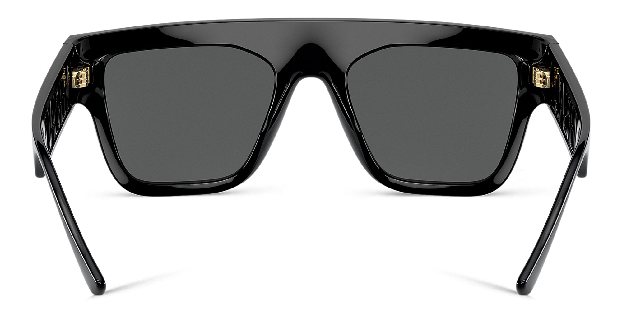 VERSACE 90s Vintage Logo Sunglasses in Black – Product Photo 4