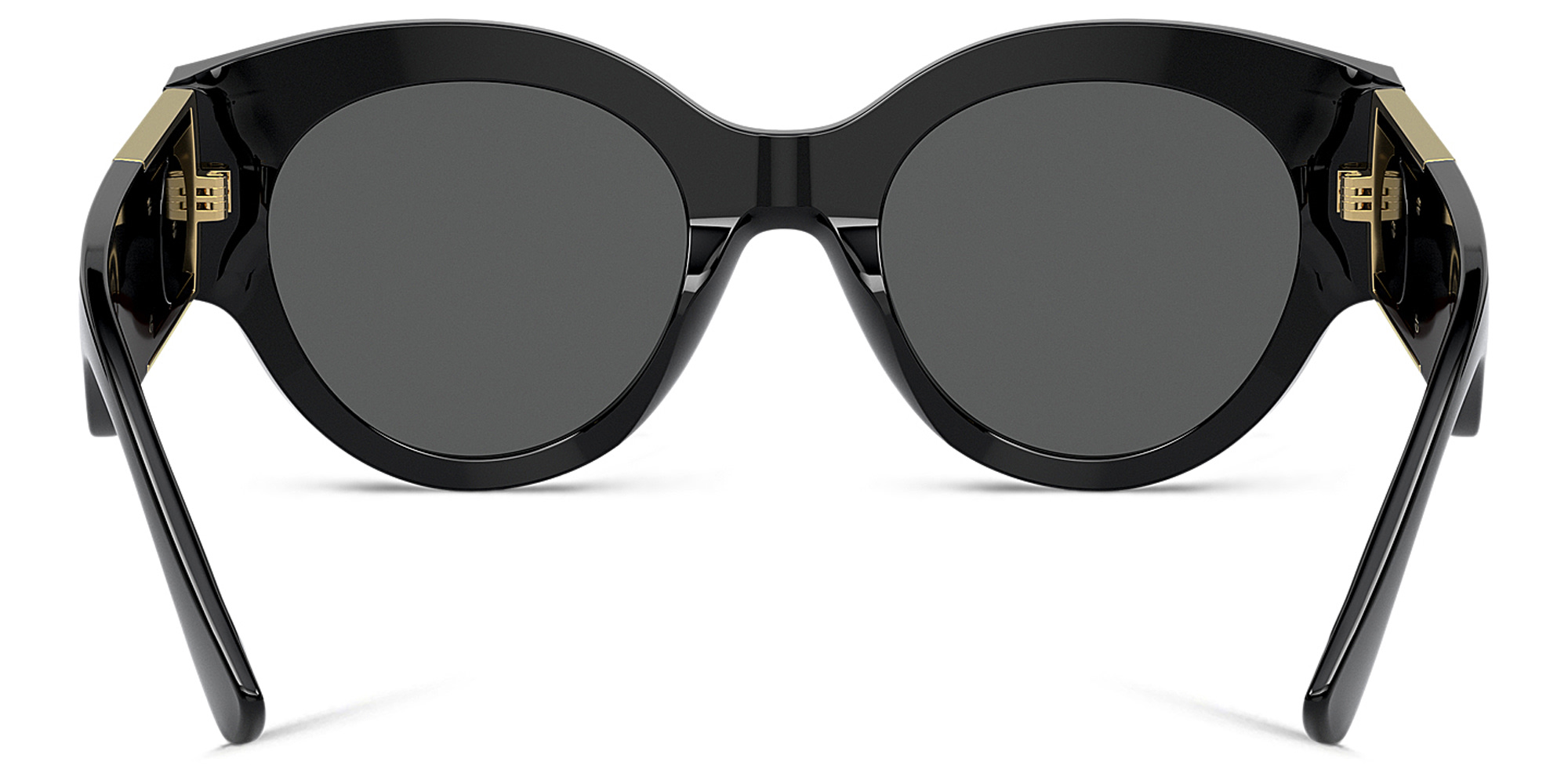 VERSACE Crystal-embellished Medusa Sunglasses in Black – Product Photo 4