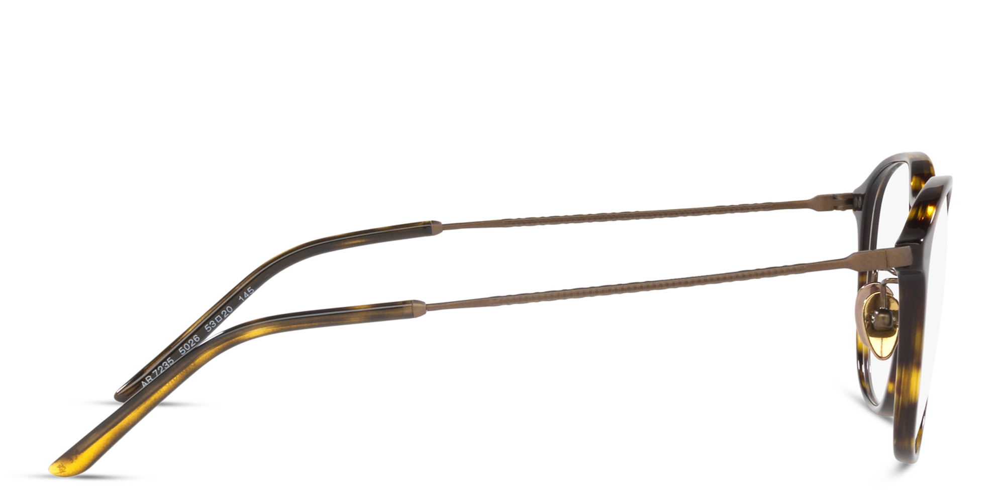 GIORGIO ARMANI Panthos Eyeglasses in Havana – Product Photo 3