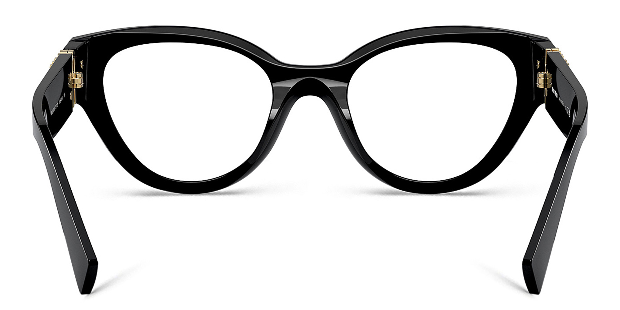 MIU MIU Panthos Eyeglasses in Black – Product Photo 4