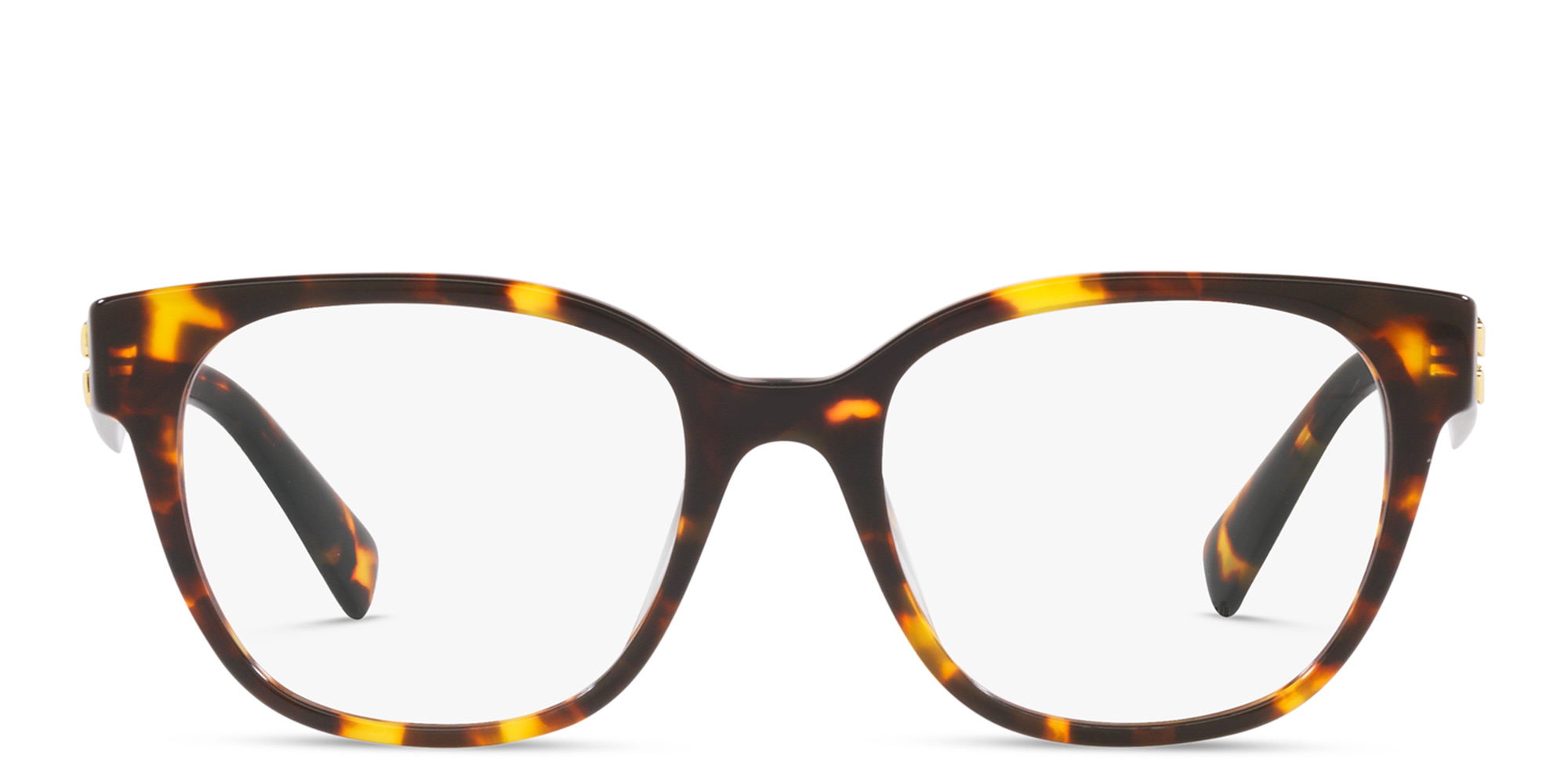 MIU MIU Square Eyeglasses in Honey Havana – Product Photo 1