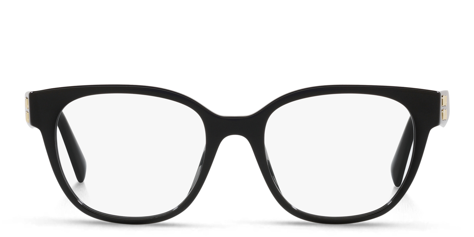 MIU MIU Square Eyeglasses in Black – Product Photo 1
