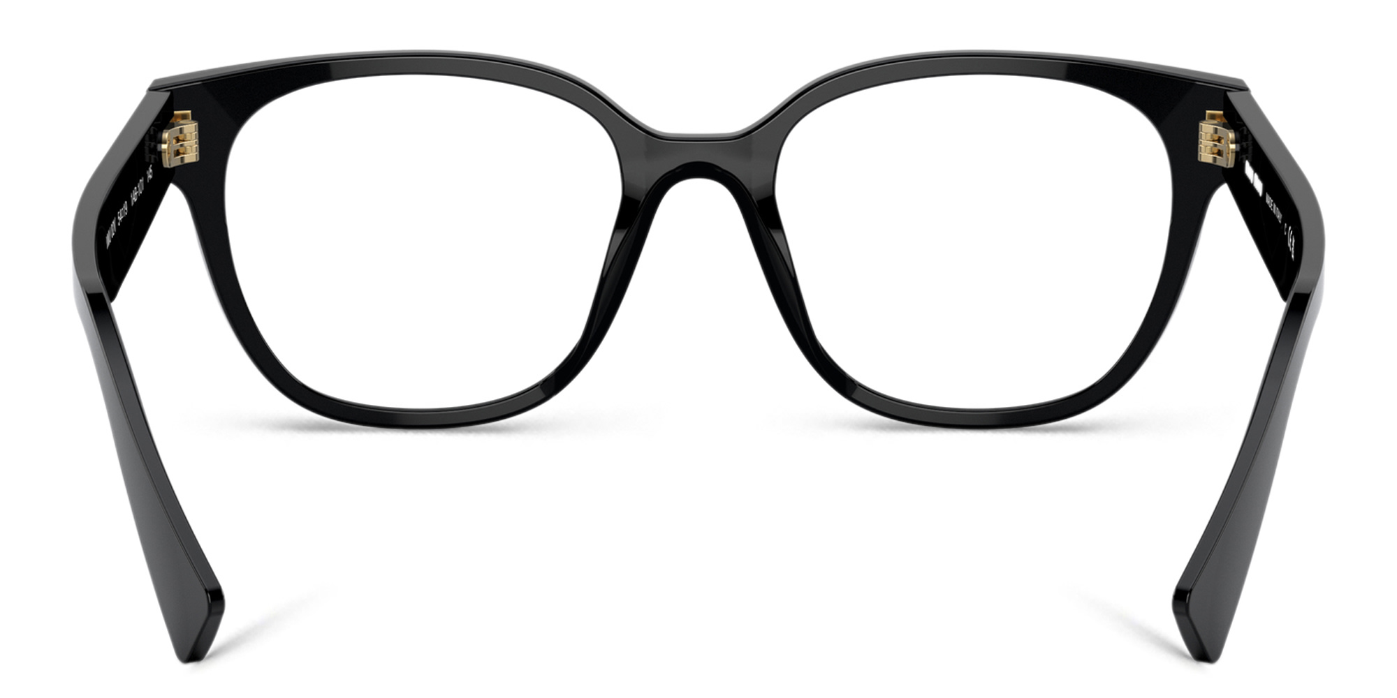 MIU MIU Square Eyeglasses in Black – Product Photo 4