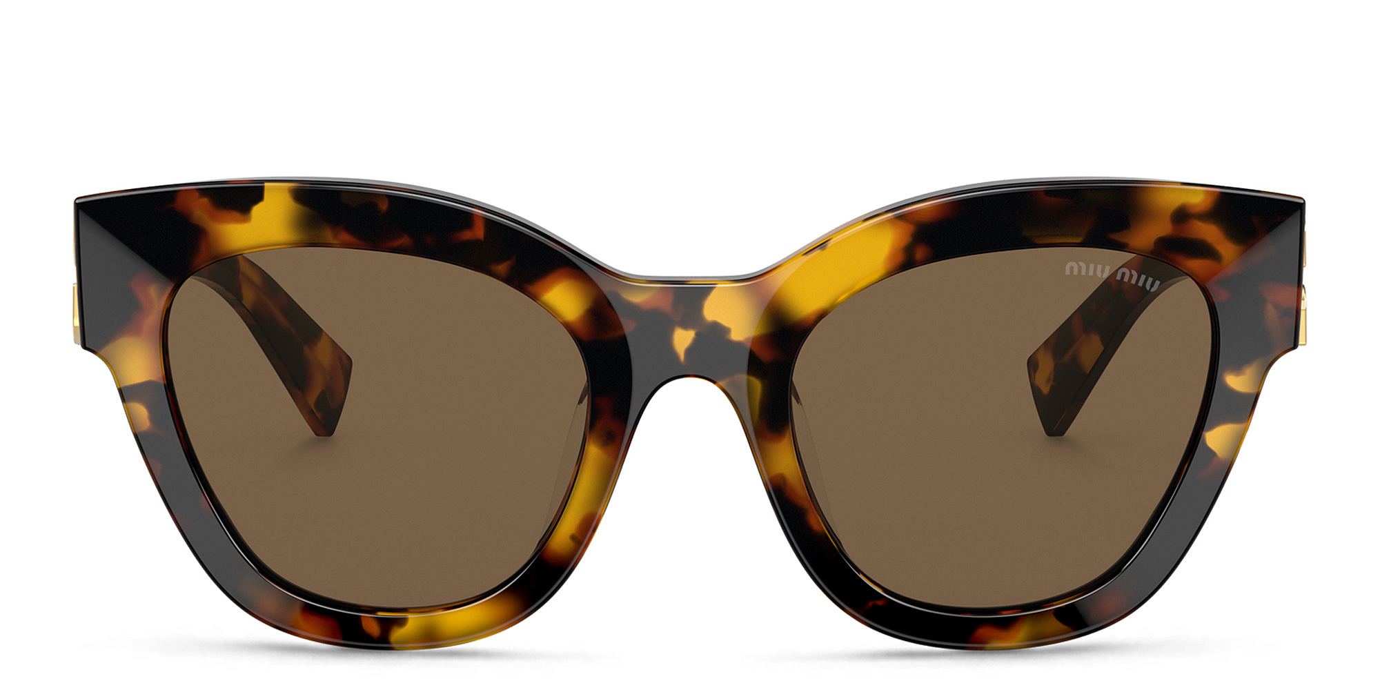 Shop MIU MIU Cat-Eye Sunglasses in Havana online.
