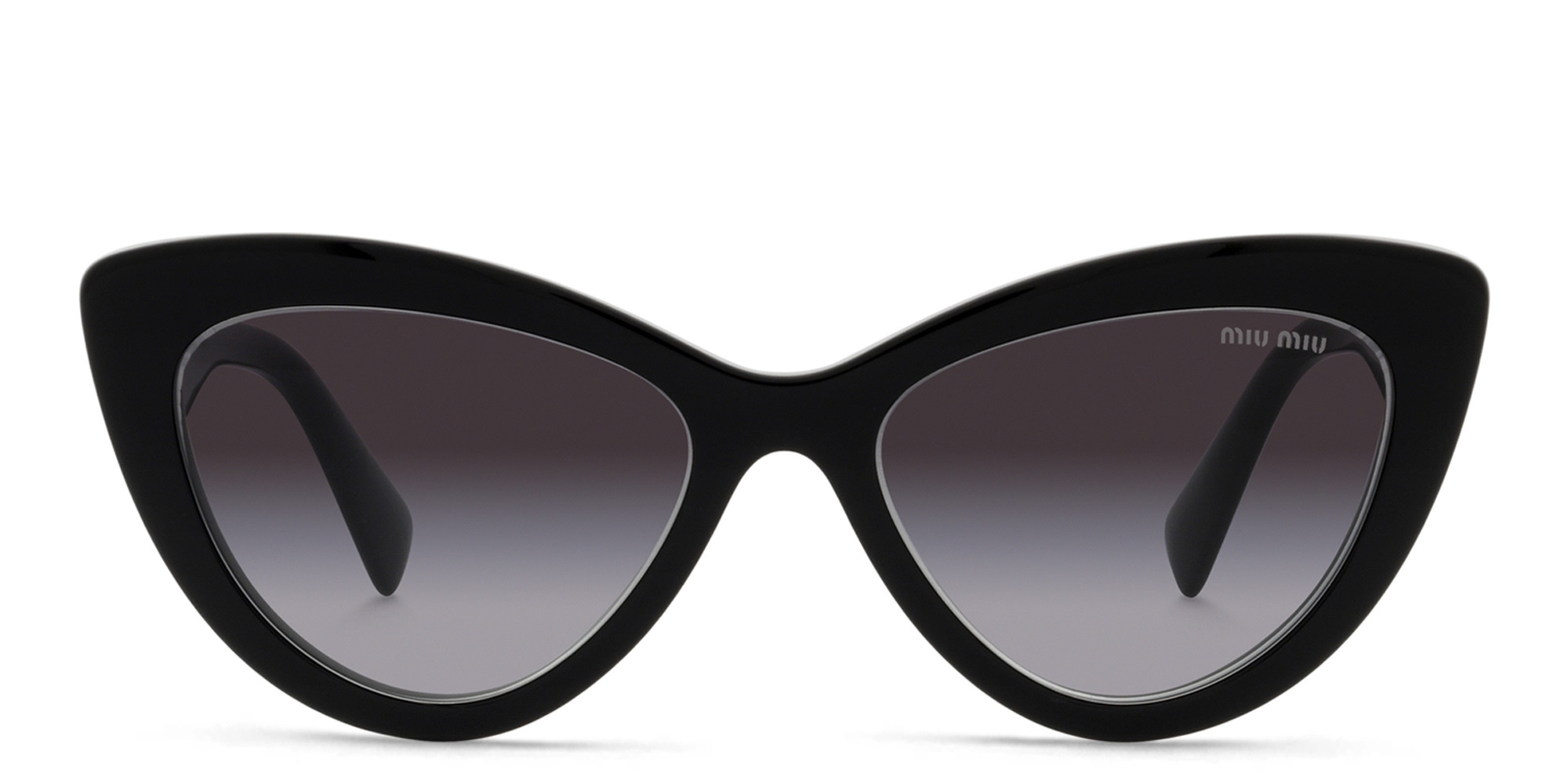 تسوق نظارات شمسية كات آي ميو ميو بلون أسود أونلاين.