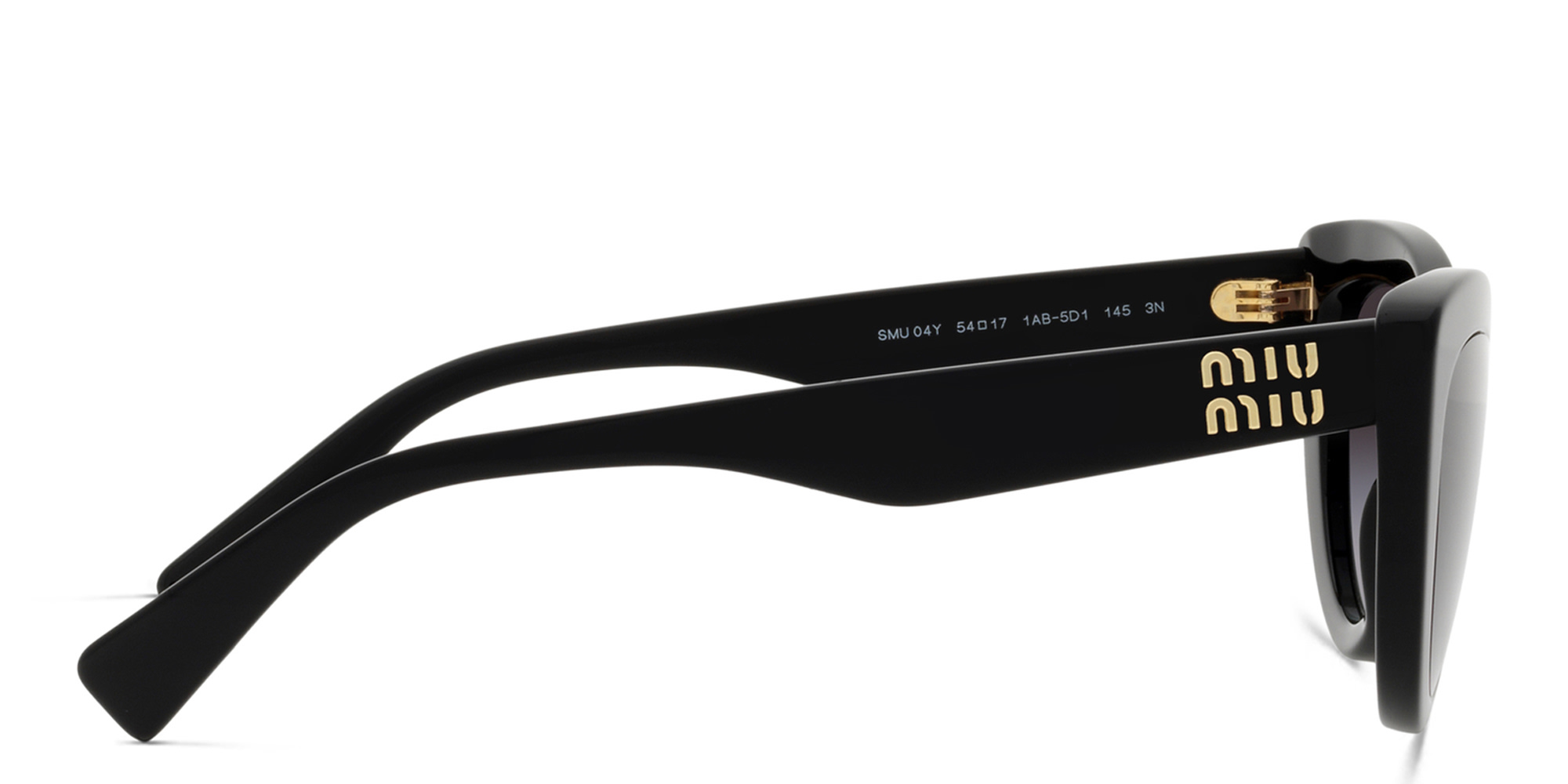 MIU MIU Cat-Eye Sunglasses in Black – Product Photo 3