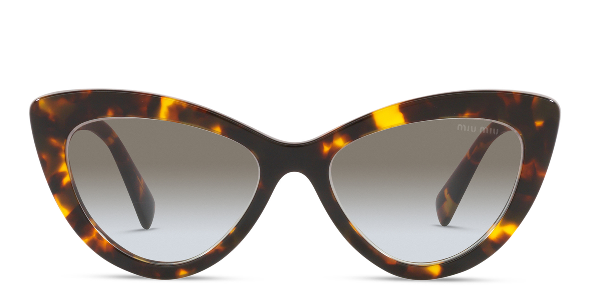 MIU MIU Cat-Eye Sunglasses in Honey Havana – Product Photo 1