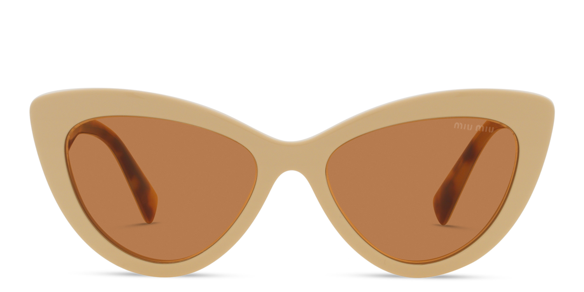 Shop MIU MIU Cat-Eye Sunglasses in Beige online.
