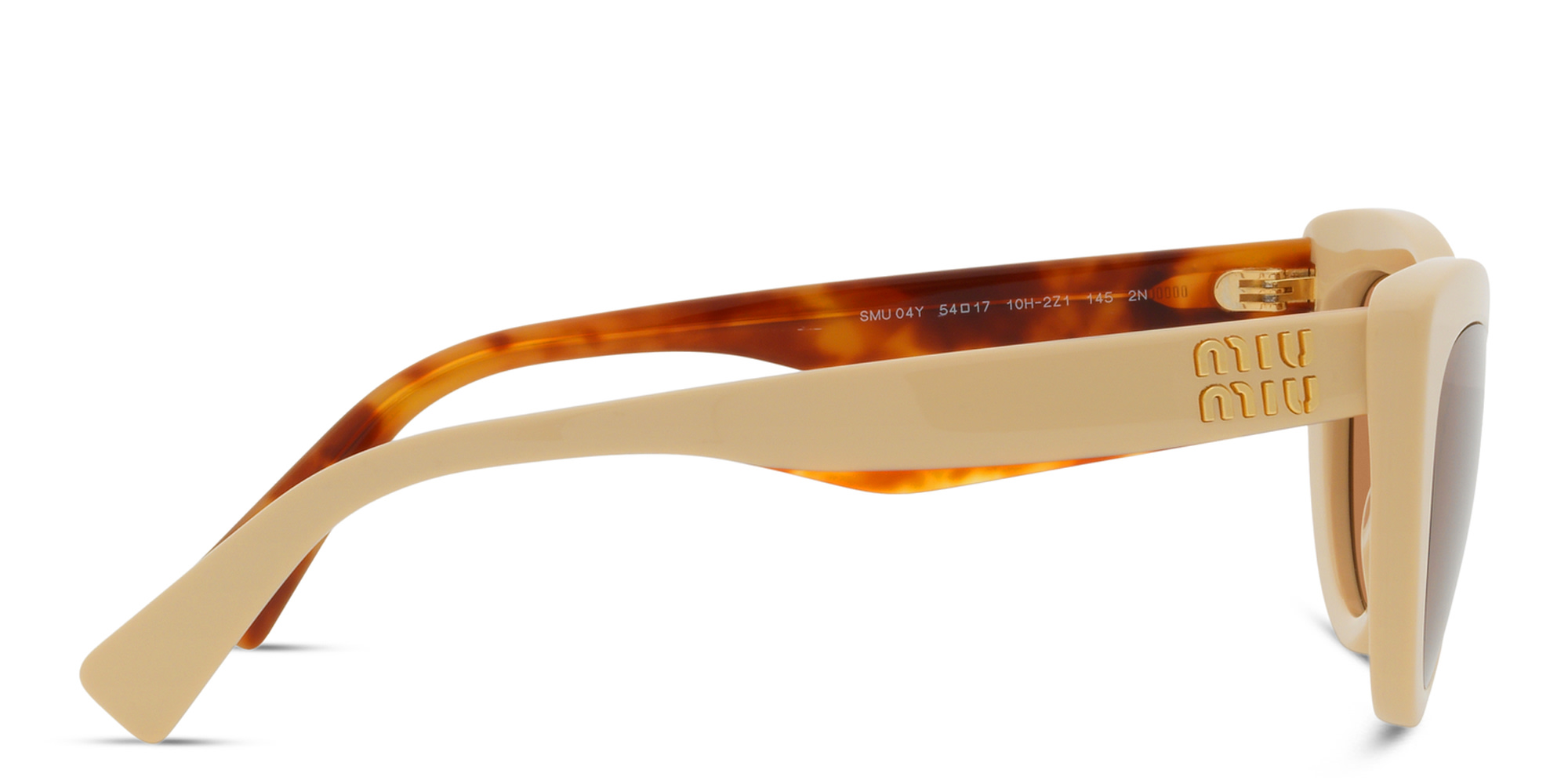 Shop MIU MIU Cat-Eye Sunglasses in Beige online.