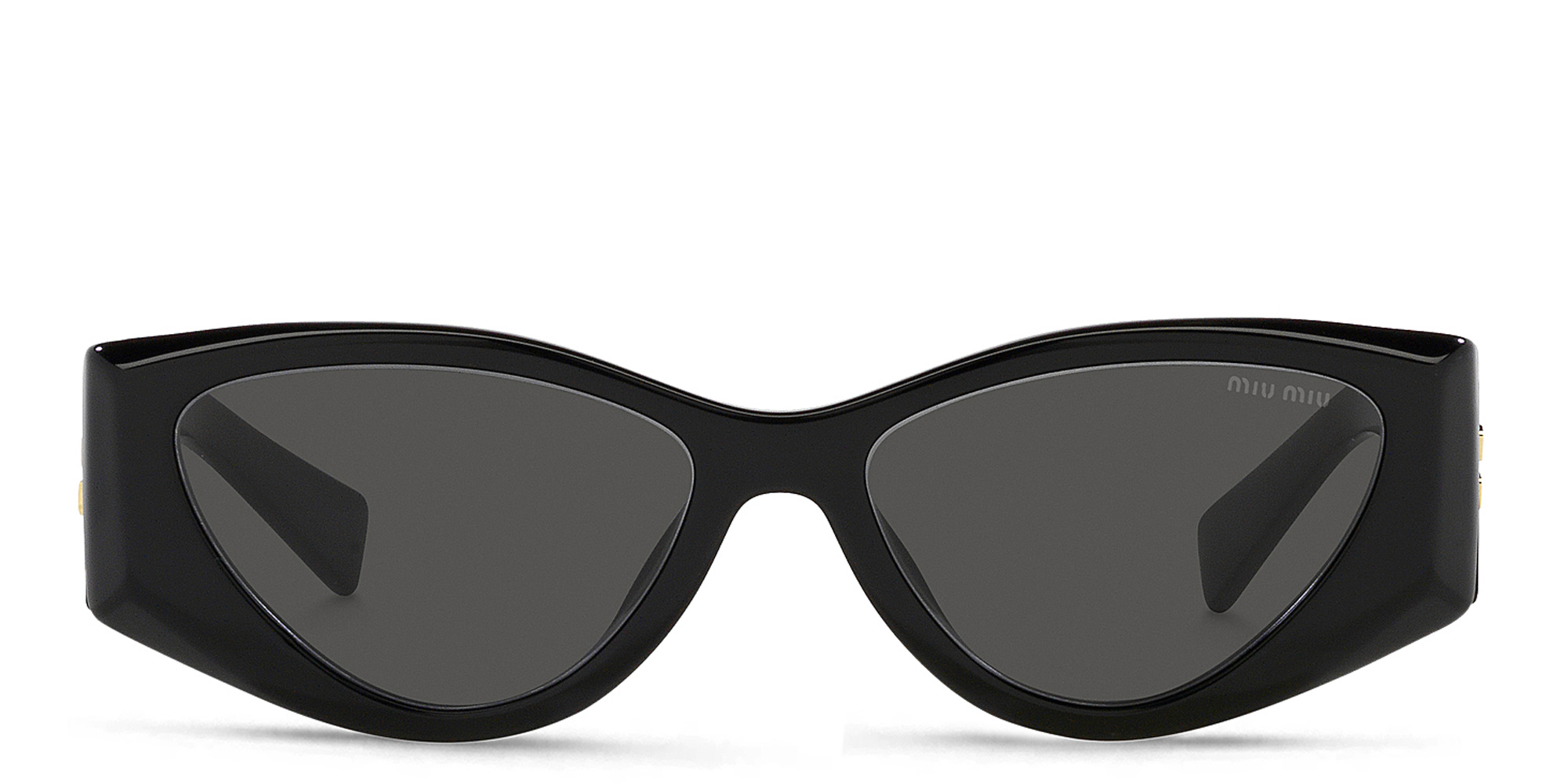 Shop MIU MIU Cat-Eye Sunglasses in Black online.