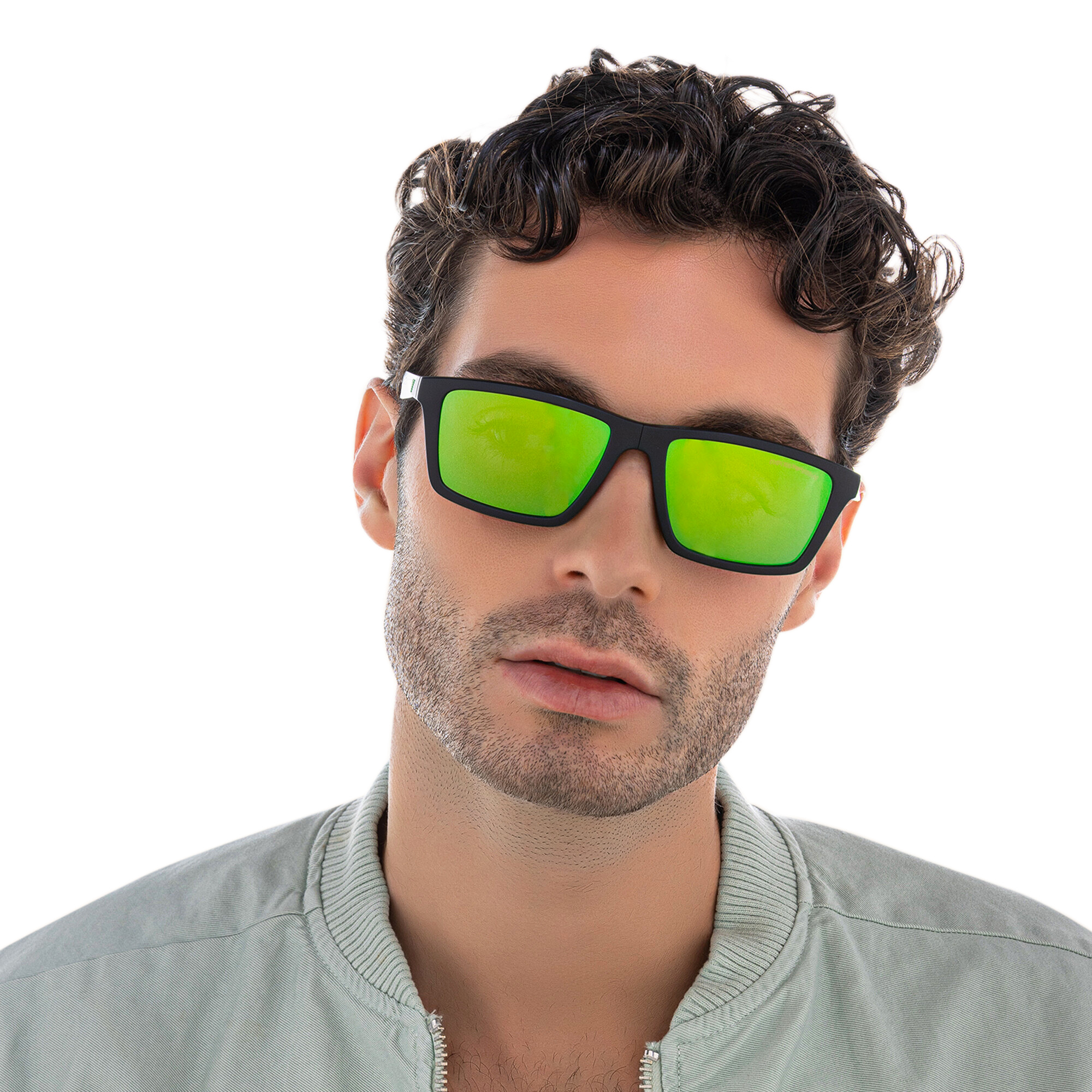 Emporio Armani Wide Rectangle Eyeglasses in Matte Black – Product Photo 6